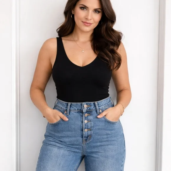 & Denim | Mom Jeans Ultra High Waist Size 6 - Picture 6 of 6